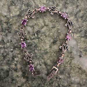 Amethyst with Marcasite bracelet